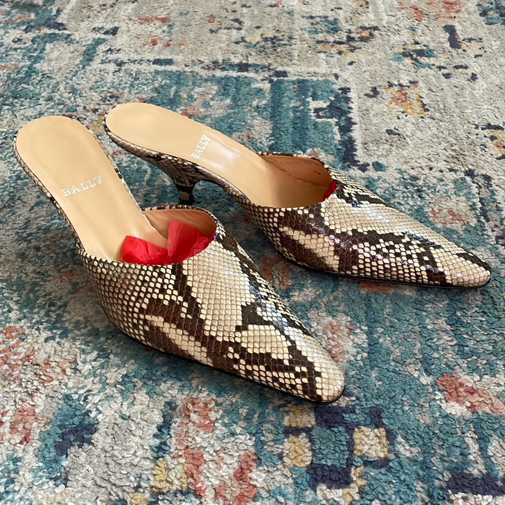 Bally Snake Skin Shoes